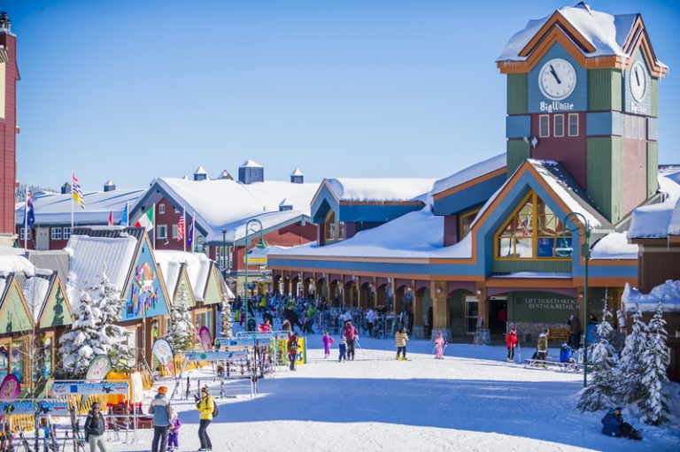Big White Ski Resort white winter Christmas season