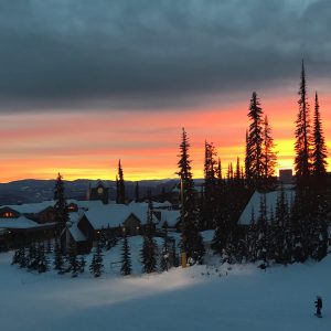 Sunset from Stonebridge at Big White Ski Resort