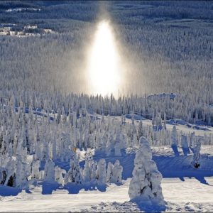 SunDog, a snowy phenomena, seen often at Big White whilst skiing.