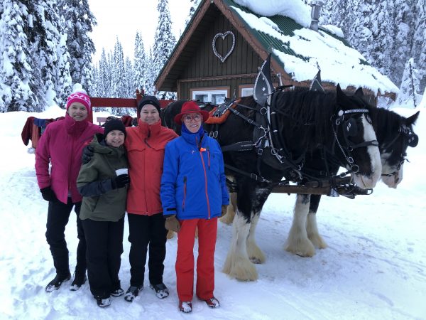 All sorts of on snow activities are happening at Big White including sleigh rides!