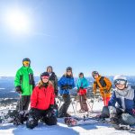 Family trip skiing at Big White