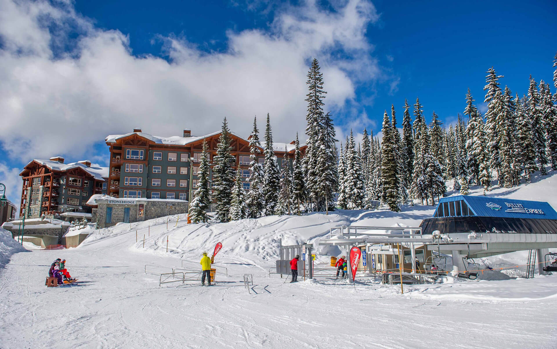 Ski to the chairlift from Stonebridge - Credit - Credit Andrew Jay