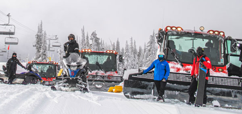 Big White grooming machines