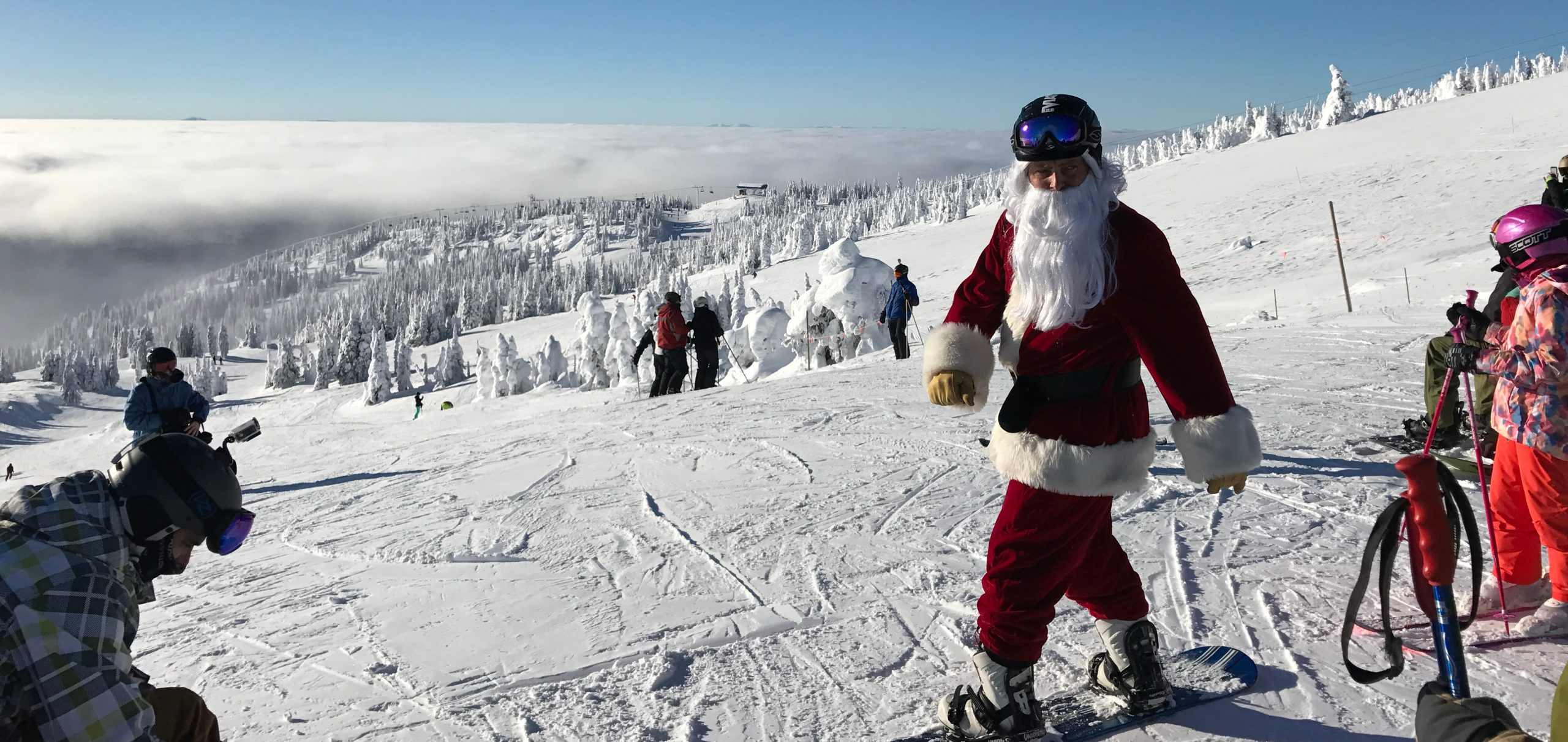 Santa at Big White